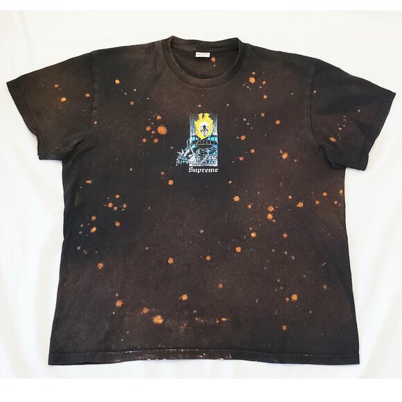 Supreme Ghost Rider Tee Marvel T-shirt Black Customized L - Picture 1 of 8